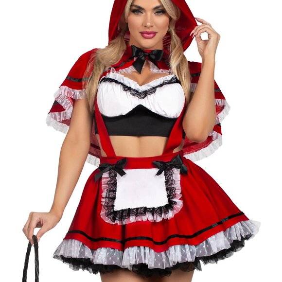 Flirty Miss Red Riding Hood Costume - Picture 4 of 5